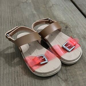 Zara Tan and Pink Kids Sandals